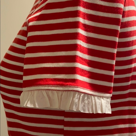 🎉HP🎉 J.Crew Factory Striped Poplin-Trimmed Dress Sz XXS - Picture 7 of 8